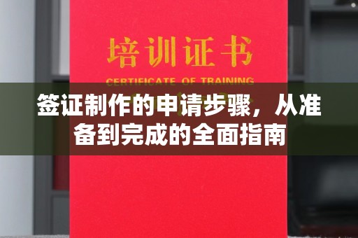 且末签证制作的申请步骤，从准备到完成的全面指南